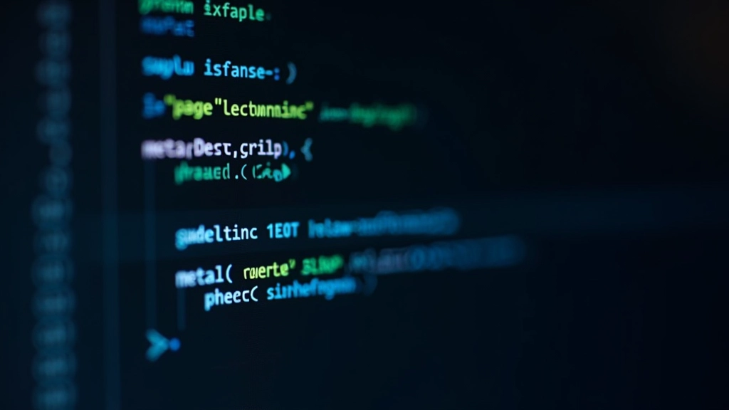 HTML head sectie met meta description tag zichtbaar in de code