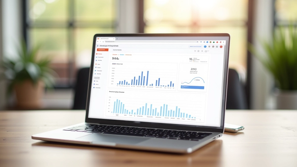 Laptop scherm met Google PageSpeed Insights rapport en snelheidsmeting